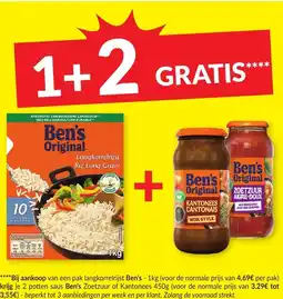 Intermarché Ben's original langkorrelrijst & riz long grain aanbieding