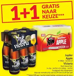 Intermarché Jupiler apple & victoria aanbieding
