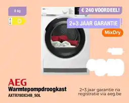 Expert Warmtepompdroogkast axtr78dx34b_sol aanbieding