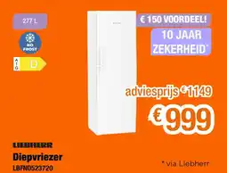 Expert Diepvriezer lbfnd523720 aanbieding