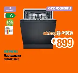 Expert Vaatwasser sisn63ex22ce aanbieding