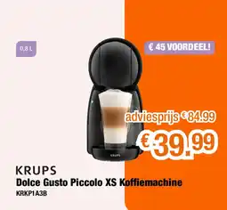 Expert Dolce gusto piccolo xs koffiemachine krkp1a3b aanbieding
