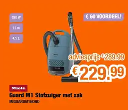 Expert Guard m1 stofzuiger met zak aanbieding