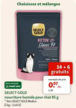 Maxi Zoo Select gold nourriture humide pour chat aanbieding