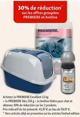 Maxi Zoo Premiere excellent, premiere déo, & anione litière aanbieding