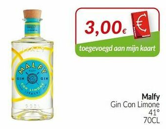 Intermarché Malfy gin con limone aanbieding