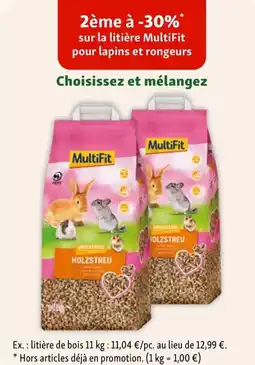 Maxi Zoo Multifit holzstreu aanbieding