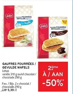 Alvo Lotus Gevulde Wafels aanbieding