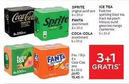 Alvo Sprite, Fanta, Coca-Cola en Fuze Tea aanbieding