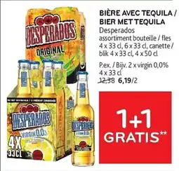Alvo Desperados Bier met Tequila aanbieding