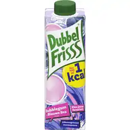 Albert Heijn DubbelFrisss 1kcal bubblegum & blauwe bes smaak aanbieding