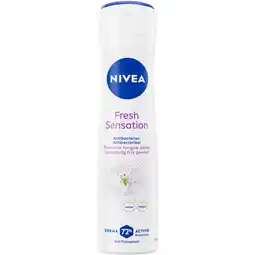 Albert Heijn NIVEA Fresh sensation anti transpirant spray aanbieding