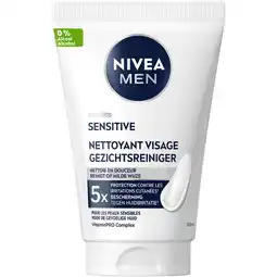 Albert Heijn NIVEA Men sensitive gezichtsreiniger gel aanbieding
