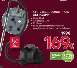 Elektro Van Assche Stofzuiger zonder zak AL61A2EPP aanbieding