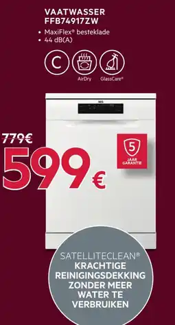 Elektro Van Assche Vaatwasser FFB74917ZW aanbieding