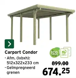 GAMMA Carport Condor aanbieding