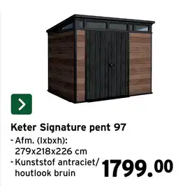GAMMA Keter Signature pent 97 aanbieding