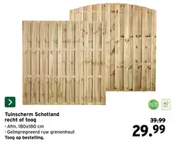 GAMMA Tuinscherm Schotland recht of toog aanbieding