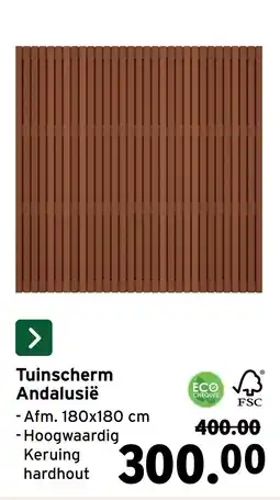 GAMMA Tuinscherm Andalusië aanbieding