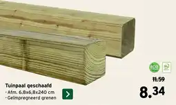 GAMMA Tuinpaal geschaafd aanbieding