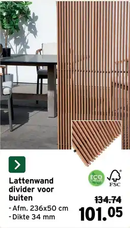 GAMMA Lattenwand divider voor buiten aanbieding