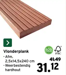 GAMMA Vlonderplank aanbieding
