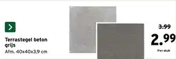 GAMMA Terrastegel beton grijs aanbieding