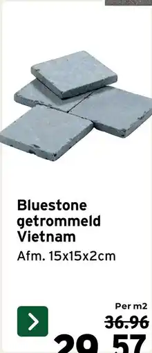 GAMMA Bluestone getrommeld Vietnam aanbieding