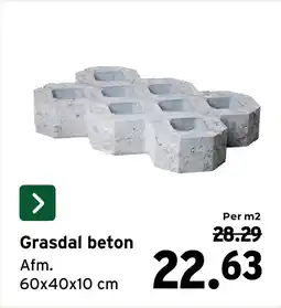 GAMMA Grasdal beton aanbieding