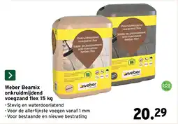 GAMMA Weber Beamix onkruidmijdend voegzand flex aanbieding