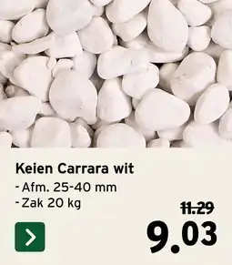GAMMA Keien Carrara wit aanbieding