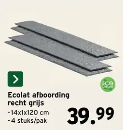 GAMMA Ecolat afboording recht grijs aanbieding
