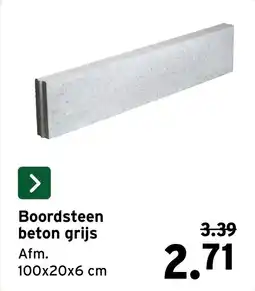 GAMMA Boordsteen beton grijs aanbieding