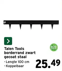 GAMMA Talen Tools borderrand zwart gecoat staal aanbieding