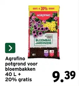 GAMMA Agrofino Potgrond voor bloembakken aanbieding