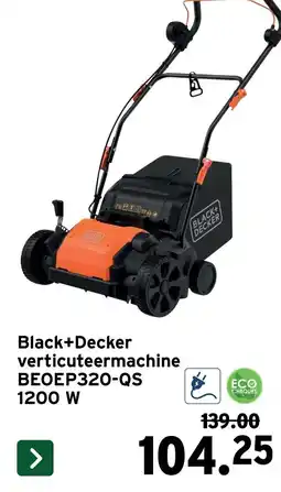 GAMMA Black+Decker verticuteermachine BEOEP320-QS aanbieding