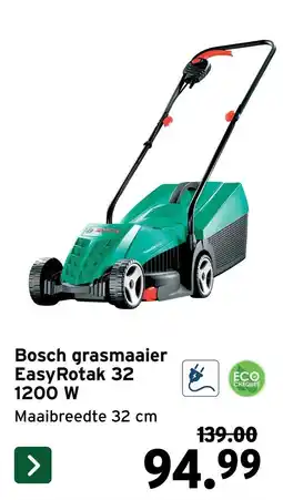 GAMMA Bosch grasmaaier EasyRotak 32 aanbieding