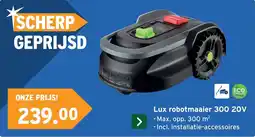 GAMMA Lux robotmaaier 300 20V aanbieding