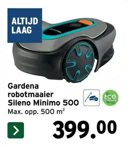 GAMMA Gardena robotmaaier Sileno Minimo 500 aanbieding