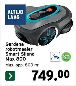 GAMMA Gardena robotmaaier Smart Sileno Max 800 aanbieding