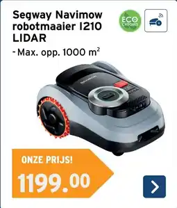 GAMMA Segway Navimow robotmaaier 1210 Lidar aanbieding