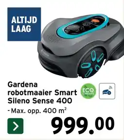 GAMMA Gardena robotmaaier Smart Sileno Sense 400 aanbieding