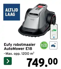 GAMMA Eufy robotmaaier AutoMower E18 aanbieding