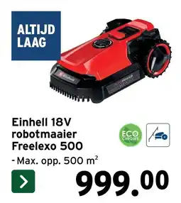 GAMMA Einhell robotmaaier Freelexo 500 aanbieding