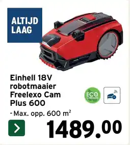 GAMMA Einhell 18V robotmaaier Freelexo Cam Plus 600 aanbieding