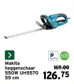 GAMMA Makita heggenschaar 550 W UH5570 aanbieding