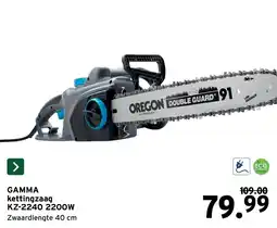 GAMMA Gamma kettingzaag KZ-2240 2200W aanbieding