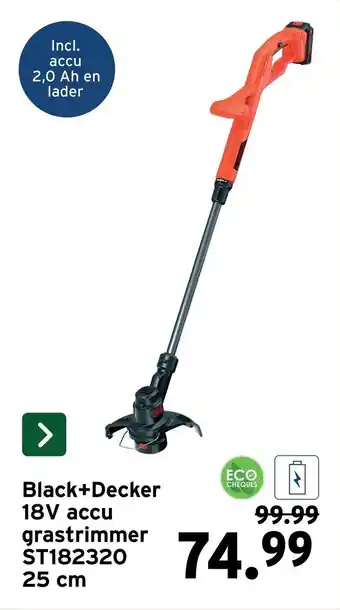 Black+Decker 18V accu grastrimmer ST182320