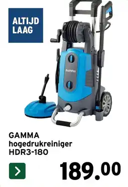 GAMMA Gamma hogedrukreiniger HDR3-180 aanbieding