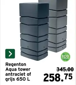 GAMMA Regenton Aqua tower antraciet of grijs aanbieding
